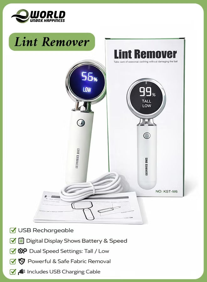 Rechargeable Fabric Shaver & Lint Remover (2-in-1)